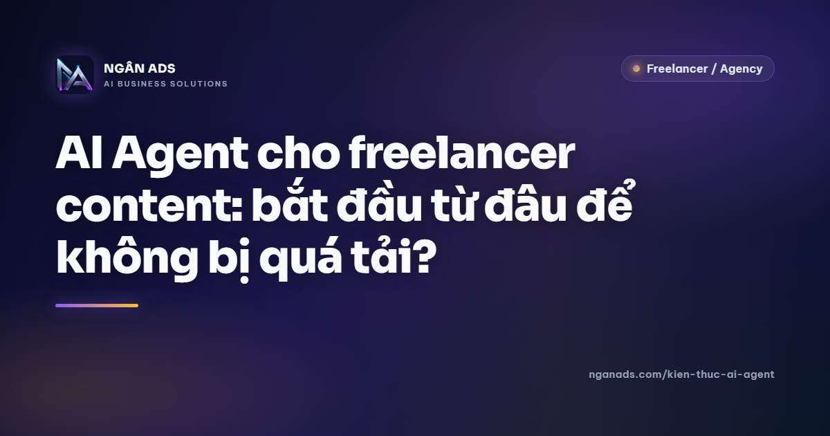 AI Agent cho freelancer content – Bắt đầu đúng cách