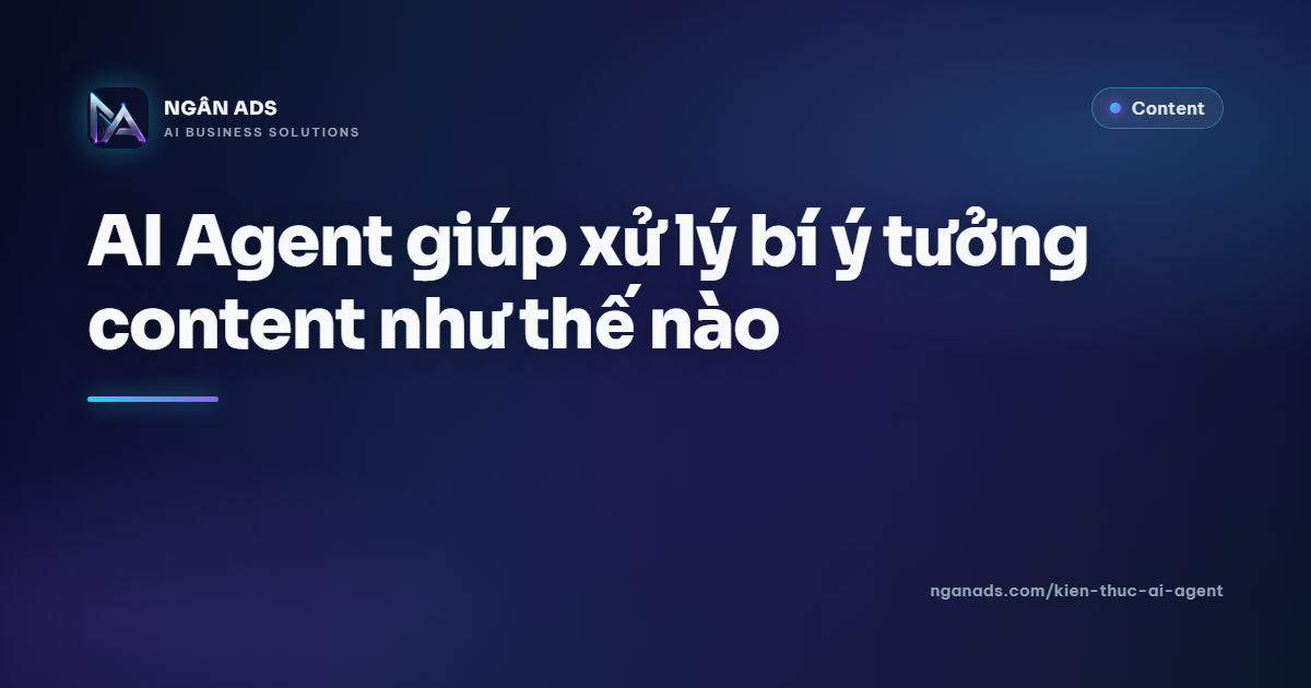AI Agent giải quyết bí ý tưởng content
