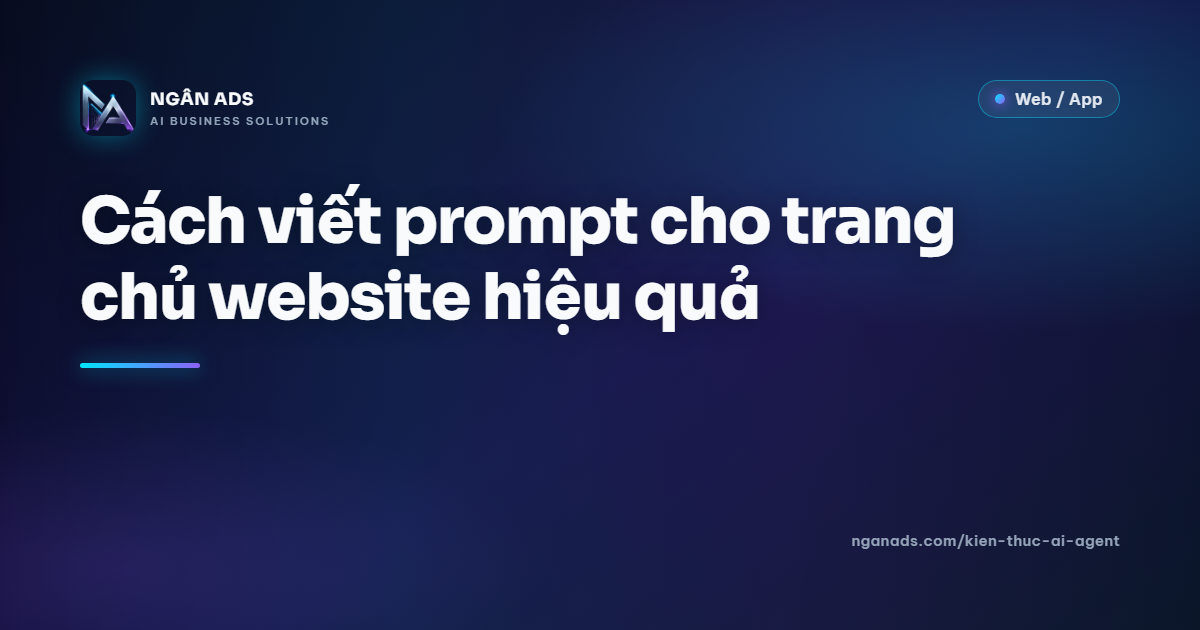 Cách viết prompt cho trang chủ website hiệu quả