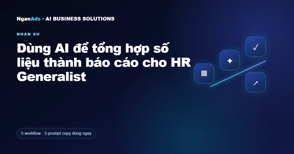Dùng AI để tổng hợp số liệu thành báo cáo cho HR Generalist