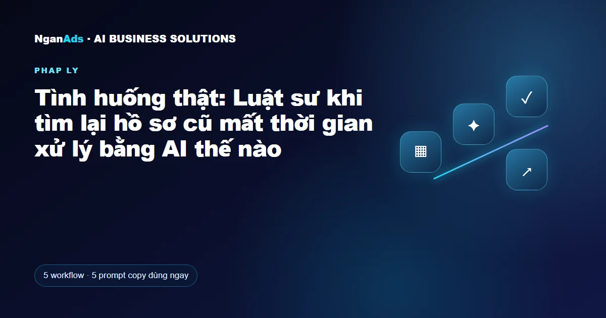 Tình huống thật: Luật sư khi tìm lại hồ sơ cũ mất thời gian 