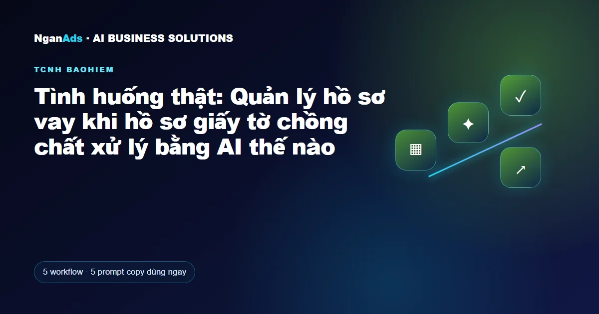 Tình huống thật: Quản lý hồ sơ vay khi hồ sơ giấy tờ chồng c