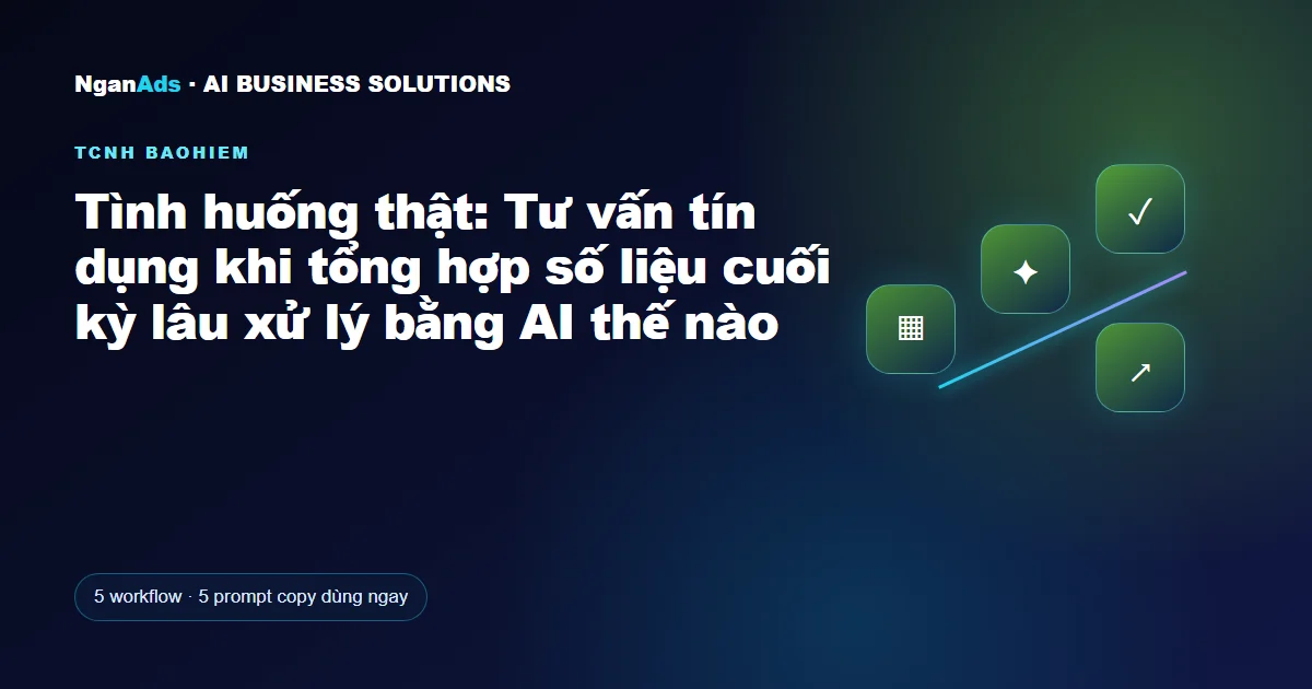 Tình huống thật: Tư vấn tín dụng khi tổng hợp số liệu cuối k