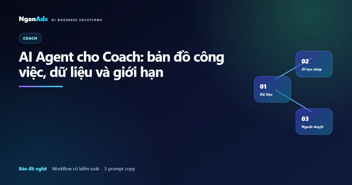 AI Agent cho Coach: bản đồ công việc, dữ liệu và giới hạn