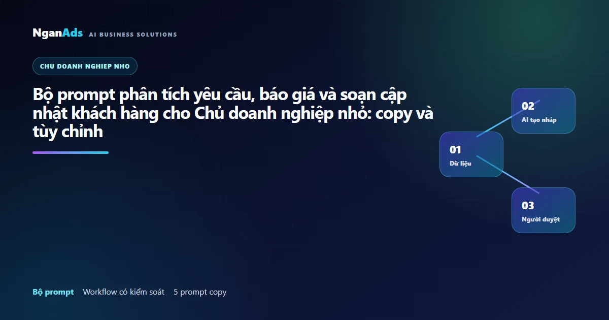 Bộ prompt phân tích yêu cầu, báo giá và soạn cập nhật khá…