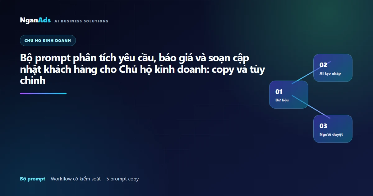 Bộ prompt phân tích yêu cầu, báo giá và soạn cập nhật khá…