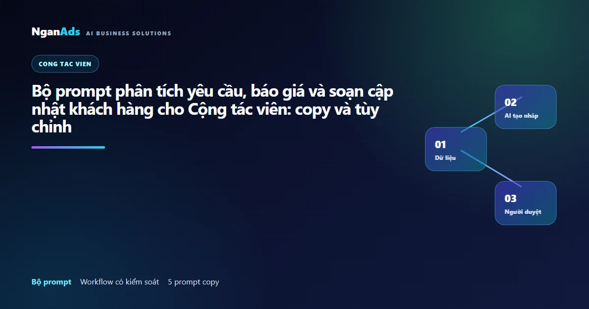 Bộ prompt phân tích yêu cầu, báo giá và soạn cập nhật khá…