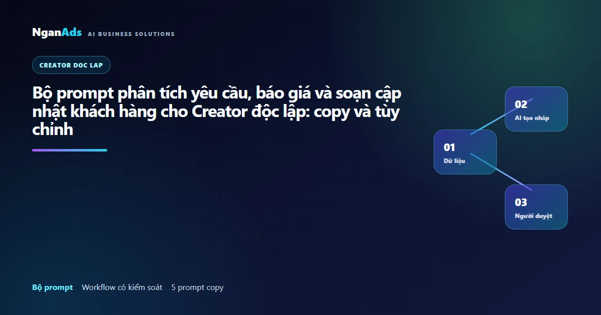 Bộ prompt phân tích yêu cầu, báo giá và soạn cập nhật khá…