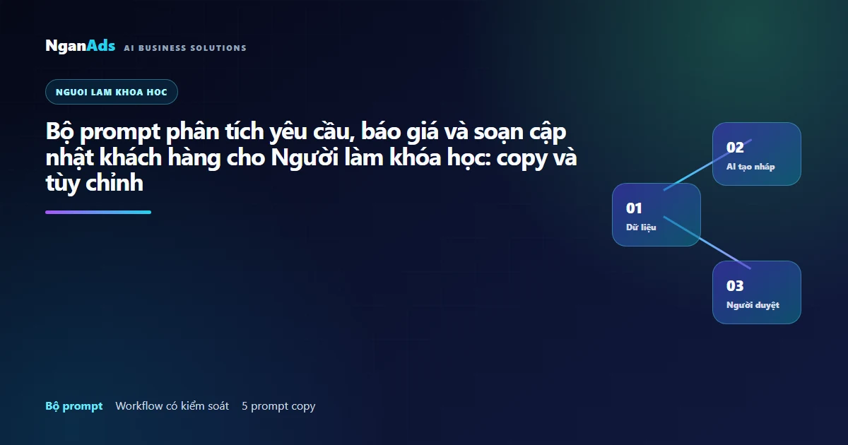 Bộ prompt phân tích yêu cầu, báo giá và soạn cập nhật khá…