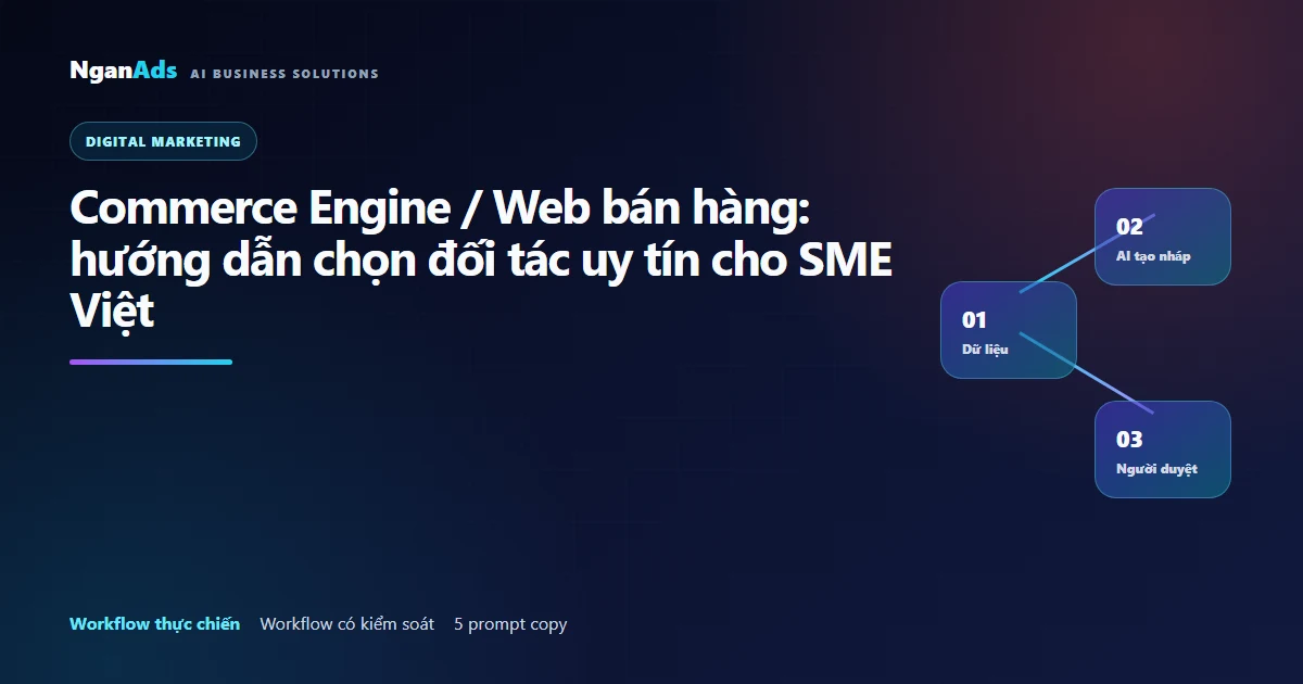 Commerce Engine / Web bán hàng: hướng dẫn chọn đối tác uy 