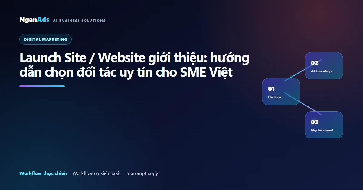Launch Site / Website giới thiệu: hướng dẫn chọn đối tác u