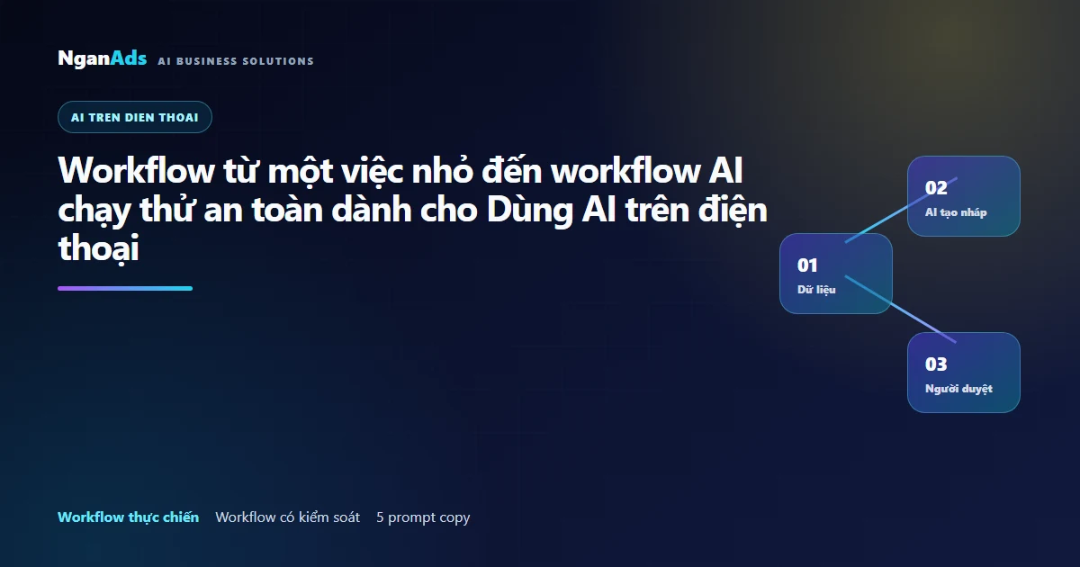 Workflow từ một việc nhỏ đến workflow AI chạy thử an toàn…