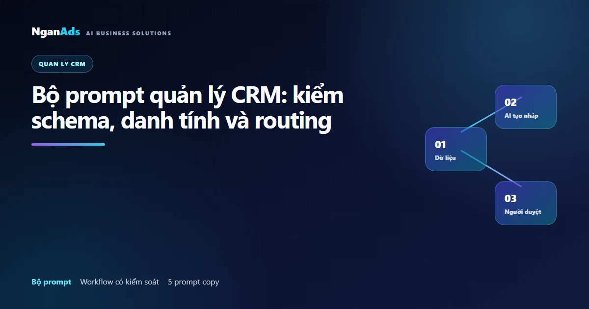 5 prompt AI cho quản lý CRM và chất lượng dữ liệu