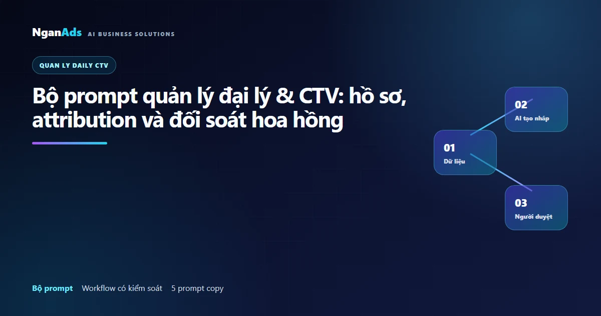 5 prompt AI quản lý đại lý & CTV copy ngay