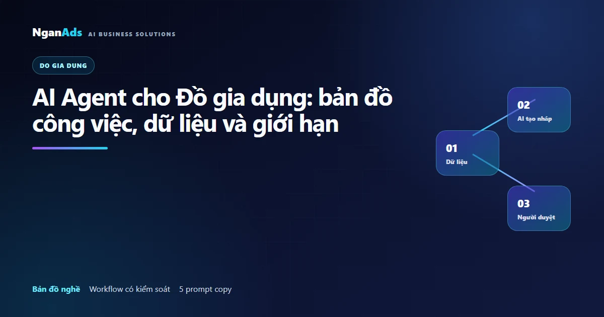AI Agent cho Đồ gia dụng: việc, dữ liệu và giới hạn