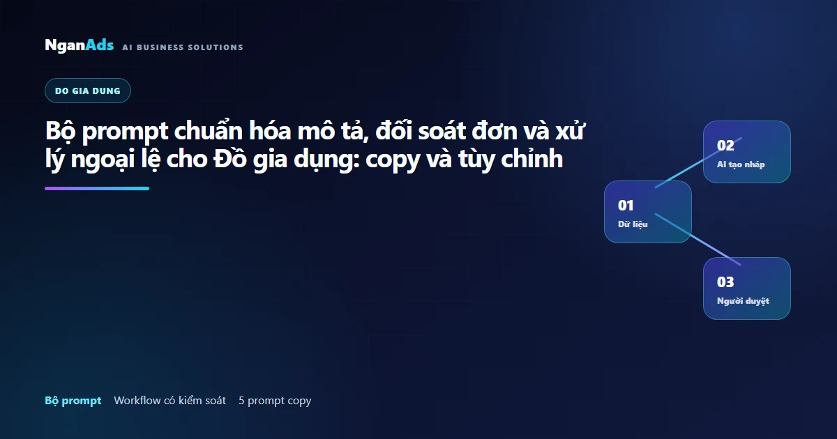 5 prompt AI cho Đồ gia dụng: copy có kiểm soát