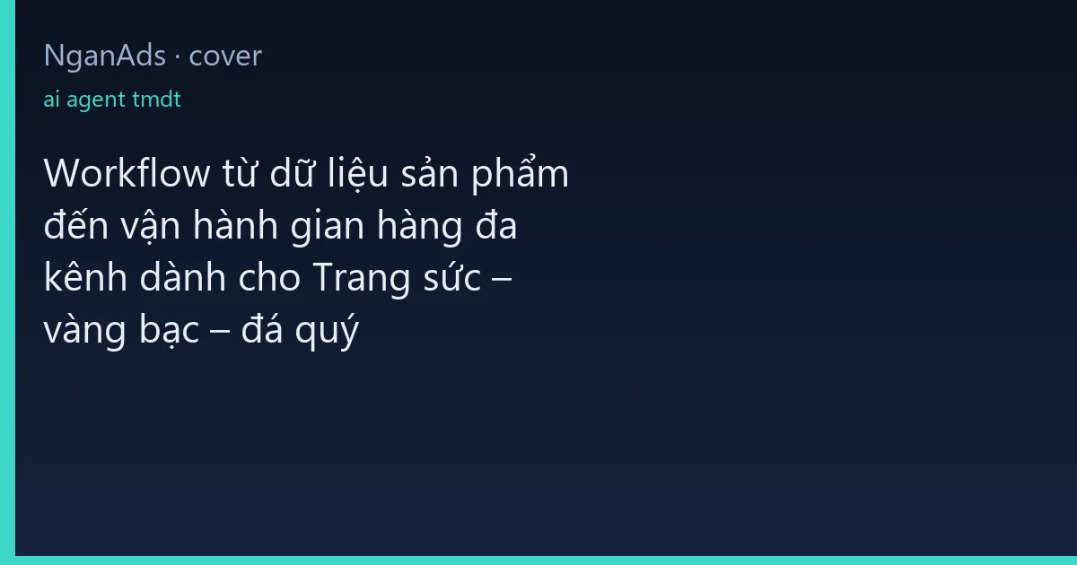 Workflow từ dữ liệu sản phẩm đến vận hành gian hàng đa kê…