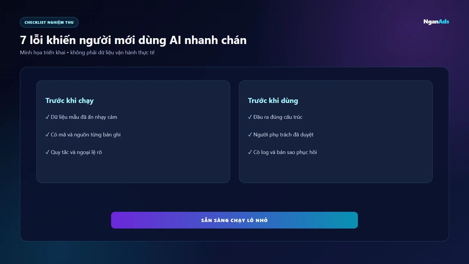 Hướng dẫn trực quan 7 lỗi khiến người mới dùng ai nhanh chán