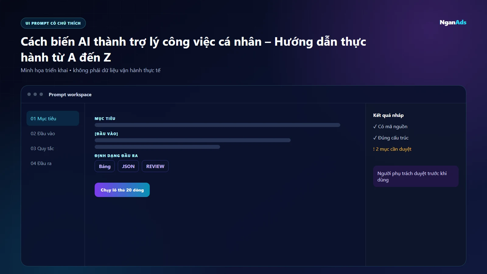 Hướng dẫn trực quan cách biến ai thành trợ lý công việc cá nhân – hướng dẫn thực hành từ a đến z