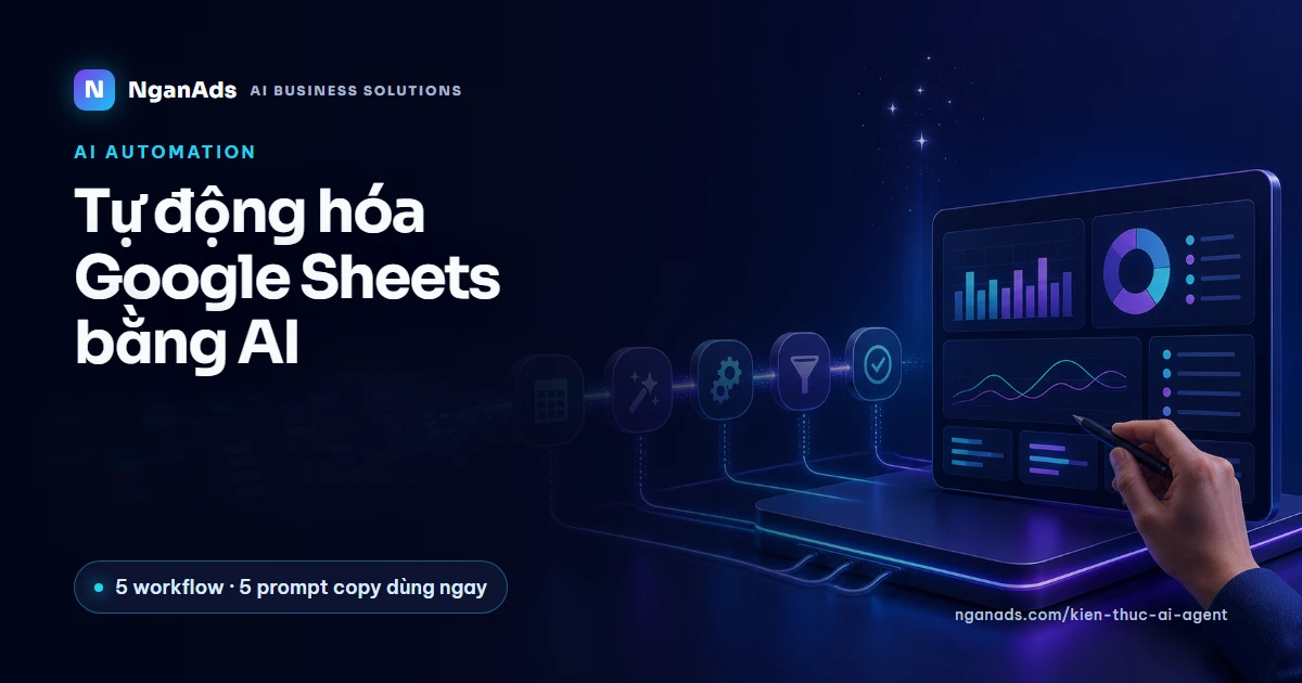 Tự động hóa Google Sheets bằng AI: 5 workflow thực tế